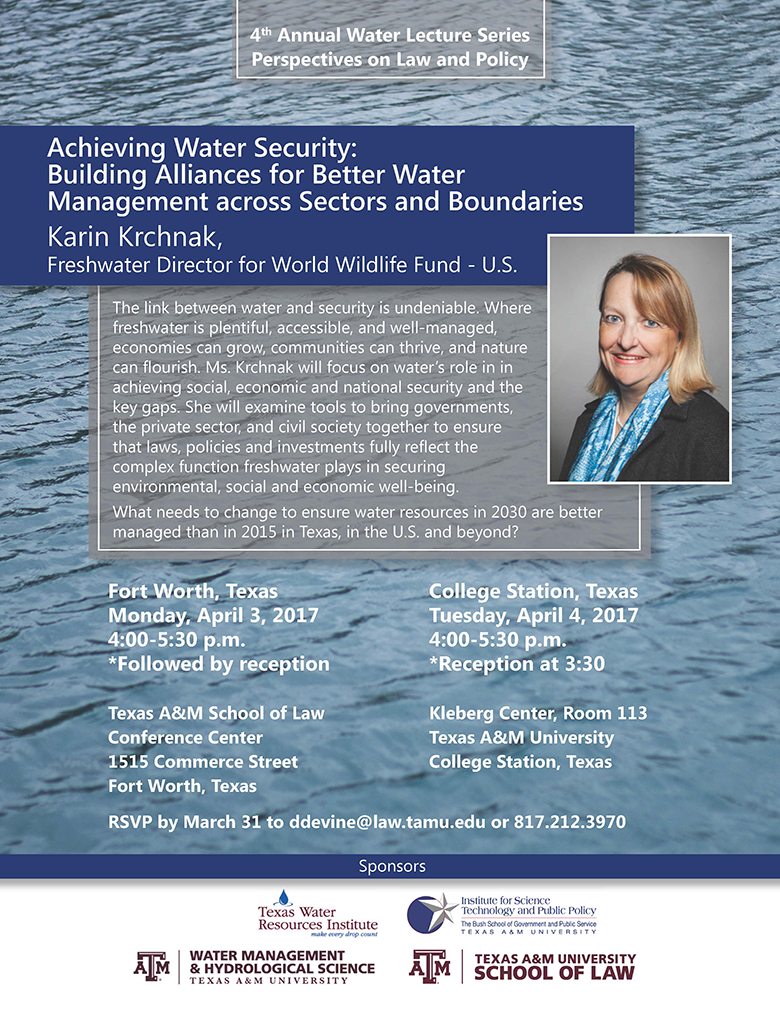 water lecture series flyer